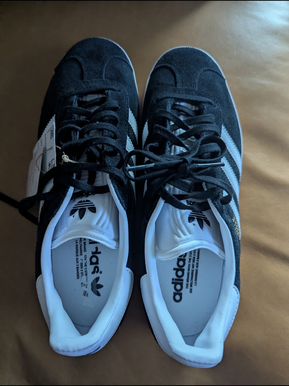 Adidas Originals Gazelle Black/White Sneakers - Picture 4 of 6